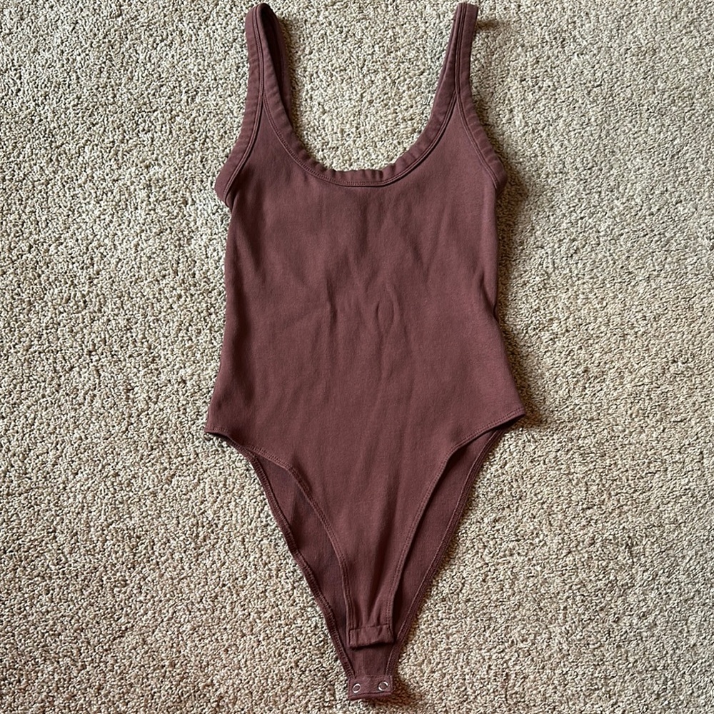 Zara ribbed tank bodysuit large